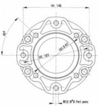 FLANGE KIT B IM2 B580 B600 SAE 'B' PUMP FLANGE KIT B IM2 B580 B600 SAE 'B' PUMP