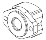 MOUNTING FLANGE 2 BOLT SAE A 2000 MOTOR 2K-A 104 MOUNTING FLANGE 2 BOLT SAE A 2000 MOTOR 2K-A 104