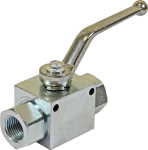 2-WAY BALL VALVE 1/4" BSP WITH MOUNTING HOLES