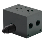 CETOP3 x2 STEEL MANIFOLD + RELIEF P&T 1/2" A&B 3/8" CETOP3 x2 STEEL MANIFOLD + RELIEF P&T 1/2" A&B 3/8"