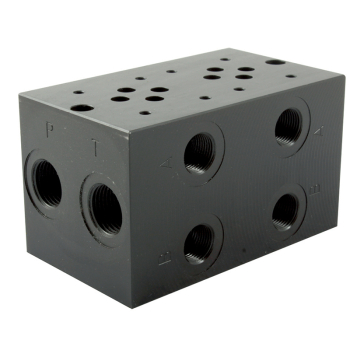 CETOP3 x6 STEEL MANIFOLD P&T 1/2Inch A&B 3/8Inch CETOP3 x6 STEEL MANIFOLD P&T 1/2Inch A&B 3/8Inch