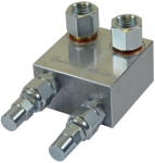 MOTOR MOUNT H & T ANTI SHOCK, DUAL CROSSLINE RELIEF VALVE MOTOR MOUNT H & T ANTI SHOCK, DUAL CROSSLINE RELIEF VALVE