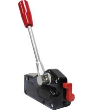 MODULAR SINGLE RED LEVER 214mm WITH ANTI-REVERSE LOCK