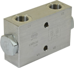 DUAL PILOT OPERATED CHECK VALVE IN LINE DUAL PILOT OPERATED CHECK VALVE IN LINE