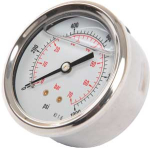 PRESSURE GAUGE 63mm BASE ENTRY 1/4" 0-1000PSI 70BAR PRESSURE GAUGE 63mm BASE ENTRY 1/4" 0-1000PSI 70BAR