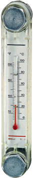 VERTICAL LEVEL GAUGE WITH THERMOMETER